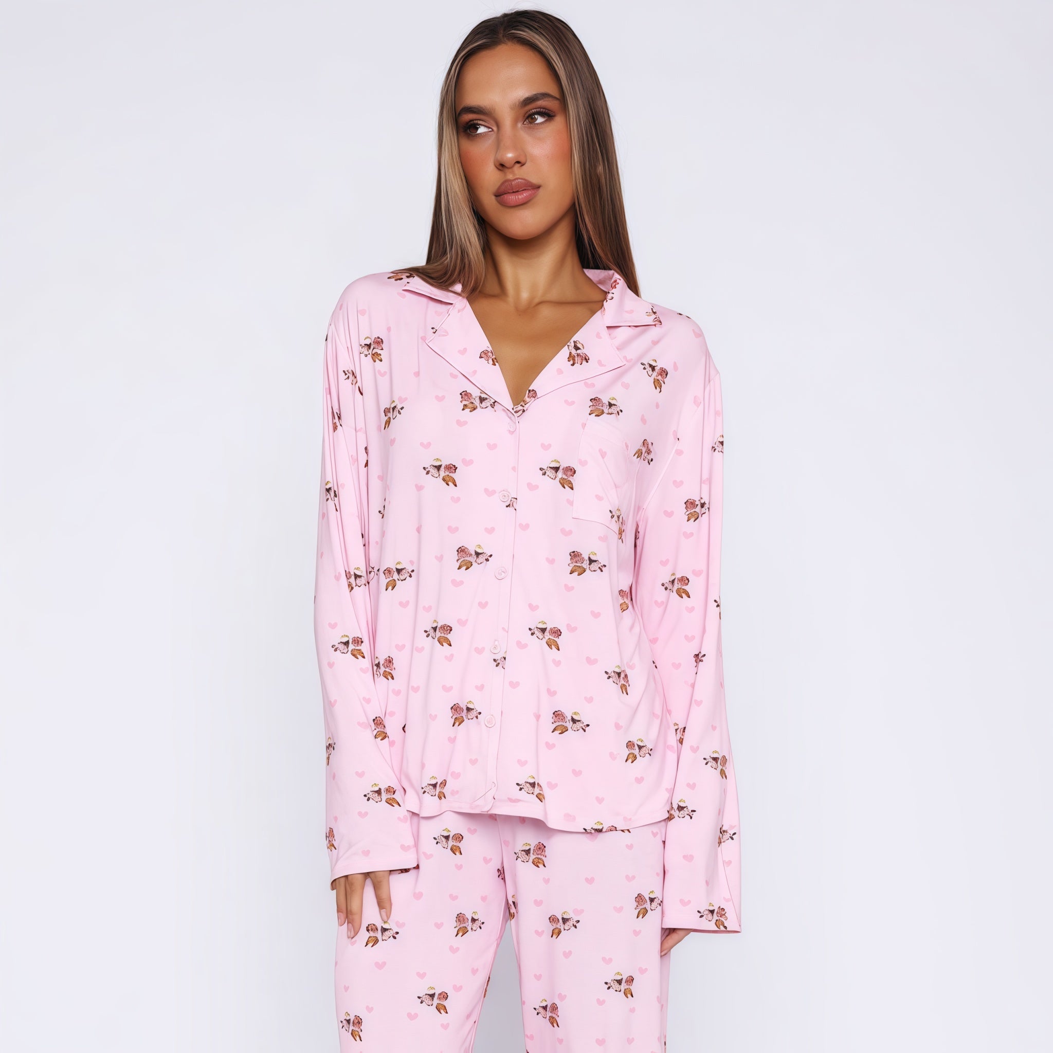 Leopard Luxe Satin Pajama Set