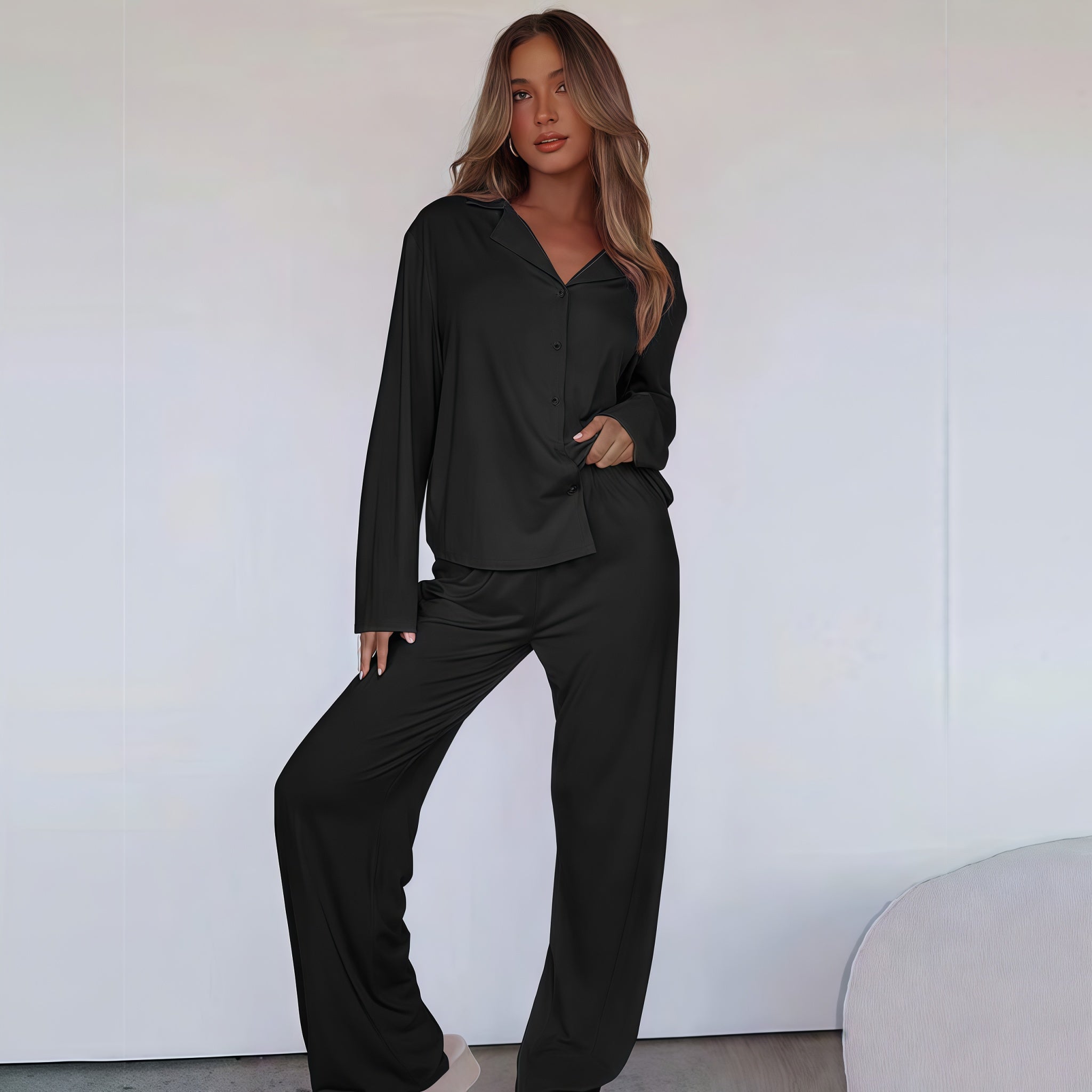Leopard Luxe Satin Pajama Set