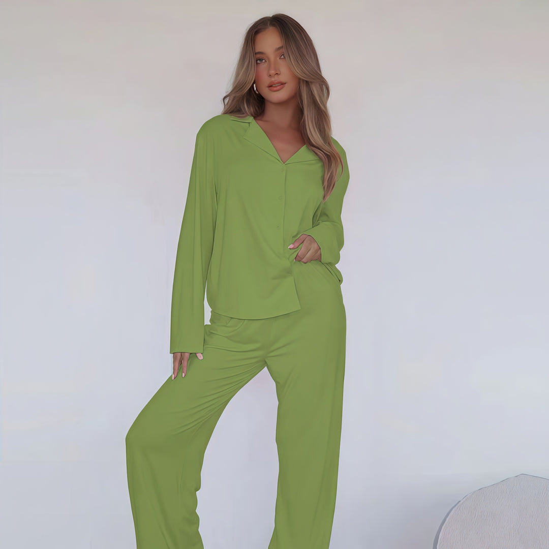 Leopard Luxe Satin Pajama Set