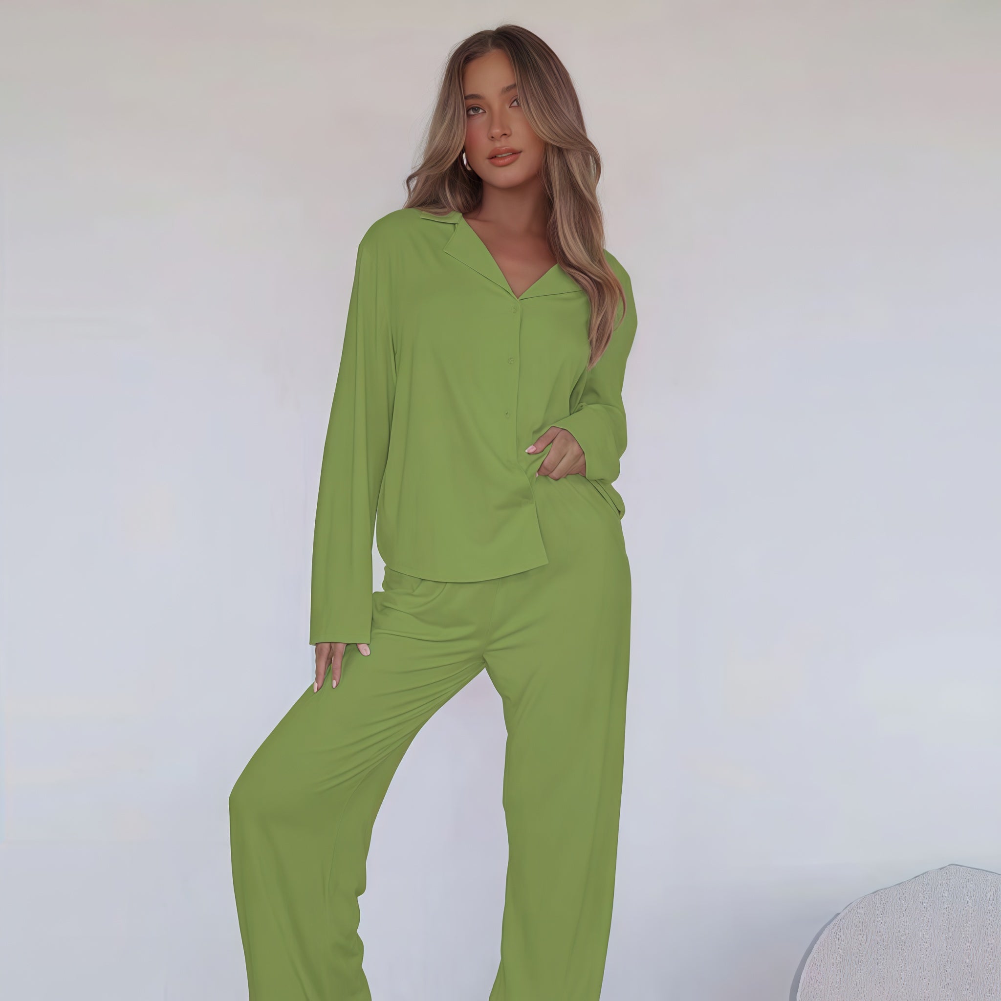 Leopard Luxe Satin Pajama Set