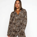 Leopard Luxe Satin Pajama Set
