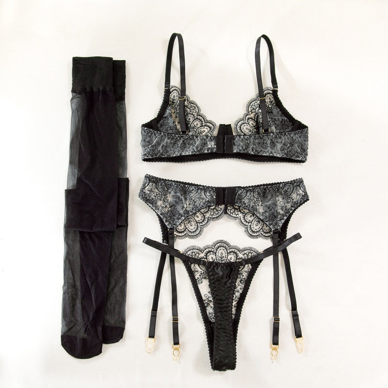 Sexy  Lace Garter Lingerie Set