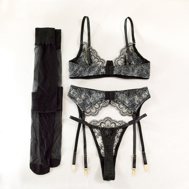 Sexy  Lace Garter Lingerie Set
