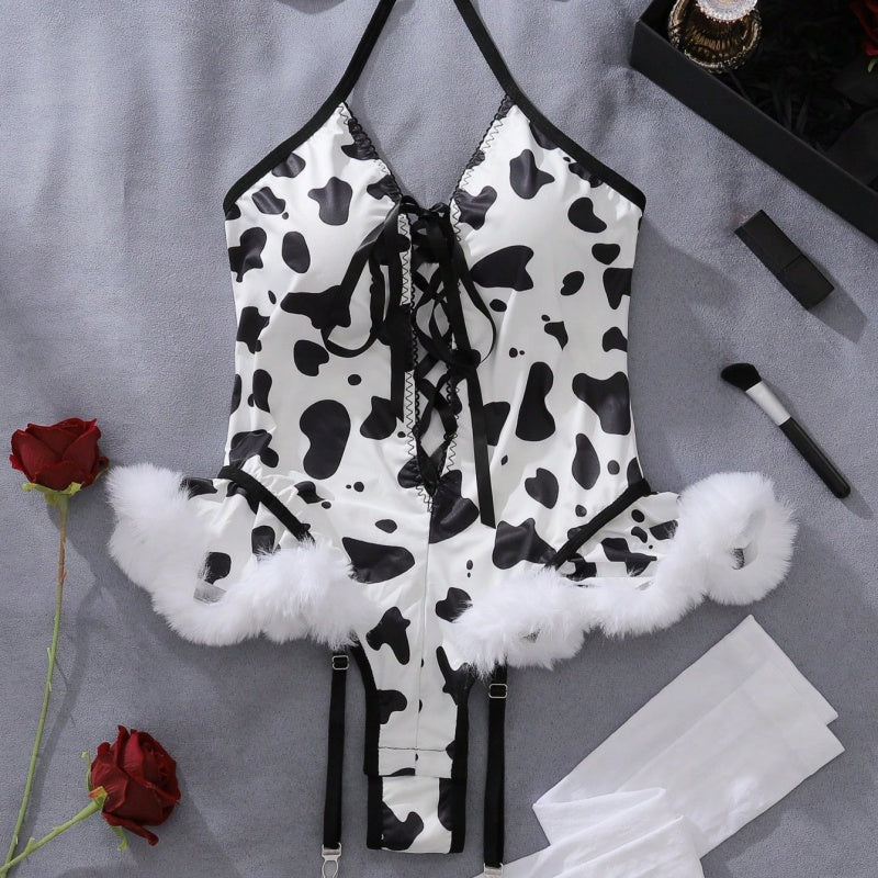Cow Print Fantasy Teddy
