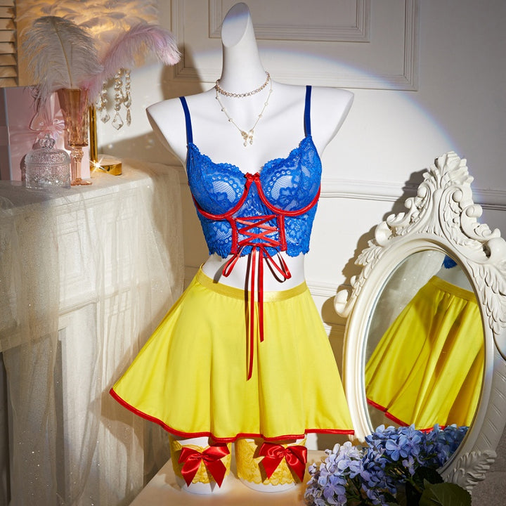 Sexy  Lace Corset  Lingerie Set