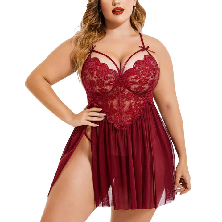 Lace Plunge Babydoll
