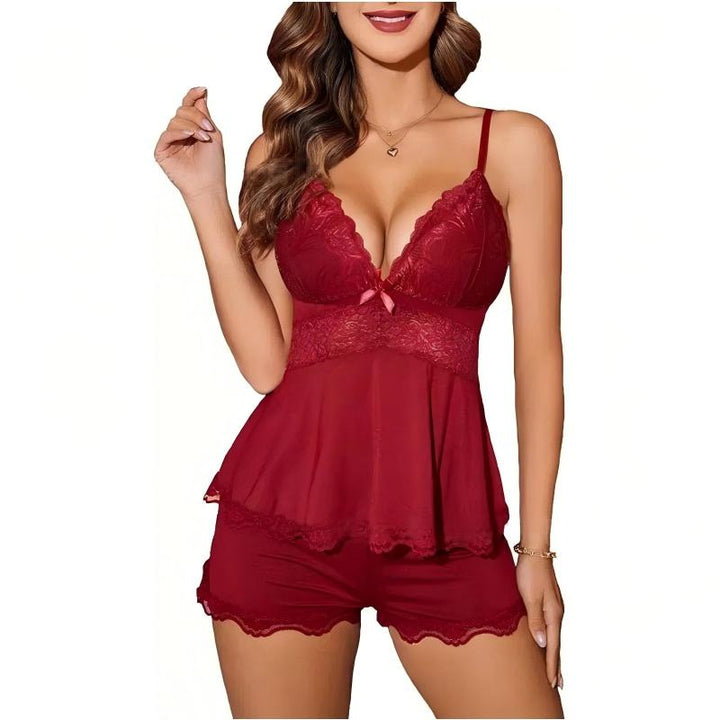 Lace Babydoll Lingerie Set