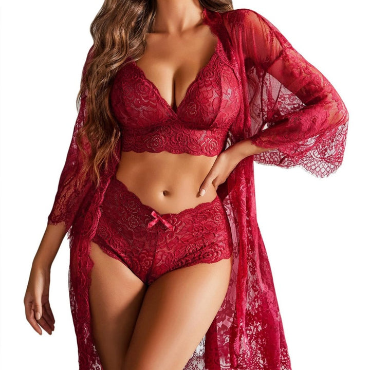 Lace Bralette &amp; Robe Set