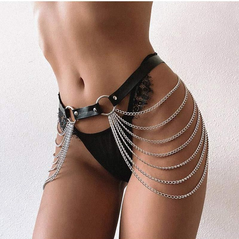 Silver Cascade Lace Lingerie Set