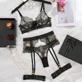 Sexy  Lace Garter Lingerie Set