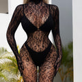 💗Hot Black Sheer Lace Catsuit