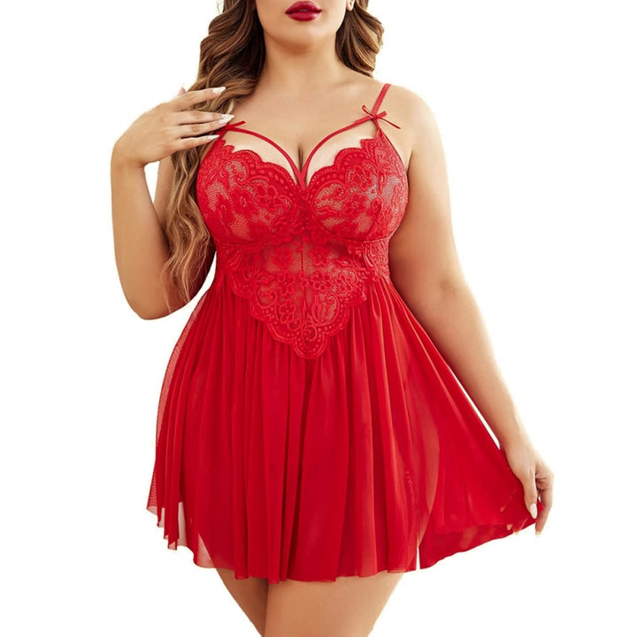 Lace Plunge Babydoll