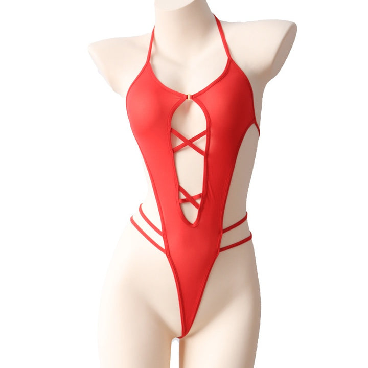 Lace-Up Cut-Out Bodysuit